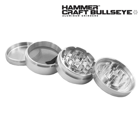 HAMMERCRAFT® Bullseye 4 Piece 2.5 Inch Grinder - Tha Bong Shop 