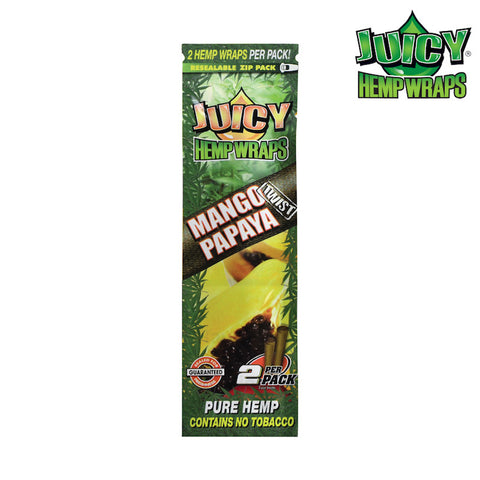 Mango Papaya Twist Juicy Hemp Blunt Wraps - Tha Bong Shop 
