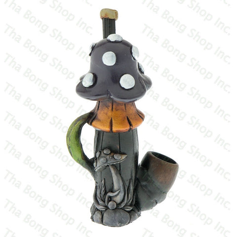 Tree Resin Pipe Purple Mushroom - Tha Bong Shop