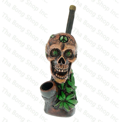 Tree Resin Pipe Plant Skull - Tha Bong Shop