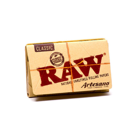 RAW 1 1/4 Artesano With Tray And Tips - Tha Bong Shop