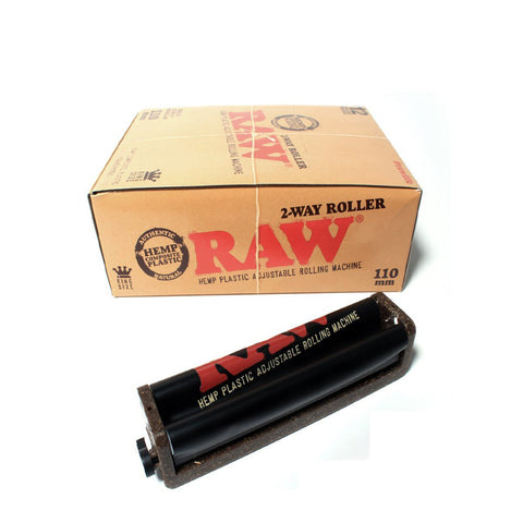 RAW Hemp Adjustable Plastic Roller 2 Way 110mm - Tha Bong Shop