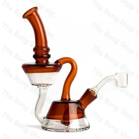 Red Eye Glass 7.5" Tall Waterton Concentrate Recycler w/ Showerhead Perc - Tha Bong Shop 