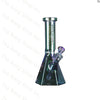 Red Eye Tek 10" Tall Terminator Finish Hex Base Beaker Tube W/Hexagonal Base & Embossed Logo - Tha Bong Shop 