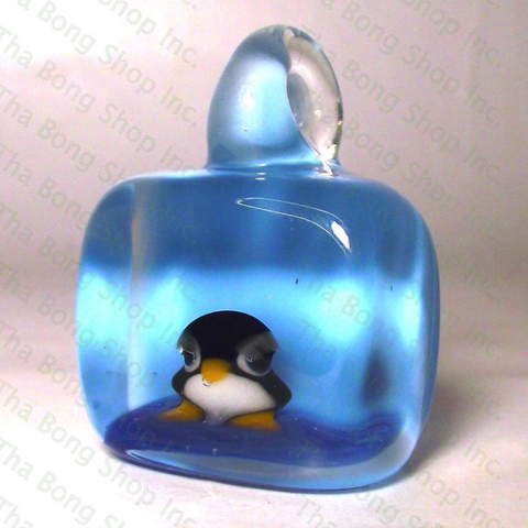 Sky Blue Eyebrows Iceberg Tile Pendant - Tha Bong Shop