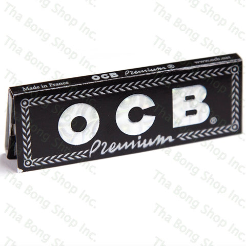OCB Premium Black Flax 1 1/4 Rolling Papers - Tha Bong Shop 