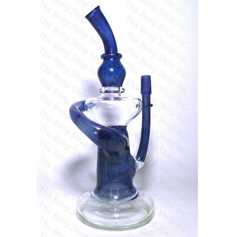 Evolv Glass 14mm Blue Internal Recycler - Tha Bong Shop