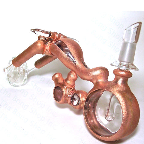 Barracuda Glass Copper Chopper Rig - Tha Bong Shop