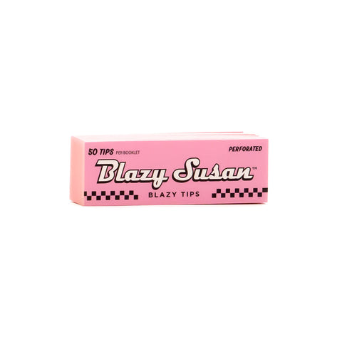 Blazy Susan Perforated Pink Rolling Tips - Tha Bong Shop 