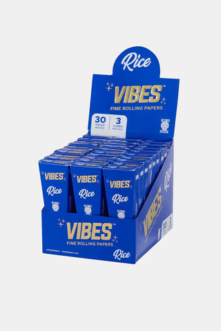 Vibes Kingsize  Rice Paper Cones Pack of 3 - Tha Bong Shop 