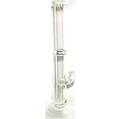 Blazed Glass Clear Gridded 4 Arm Tree Perc Bong - Tha Bong Shop 