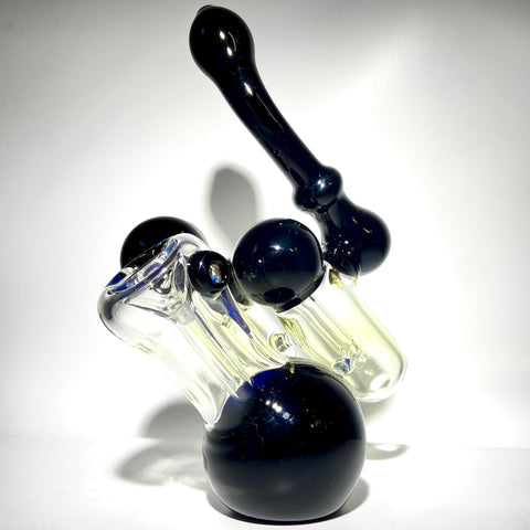 Black 7.5” Push Bowl Triple Bubbler With Colour Changing Sections