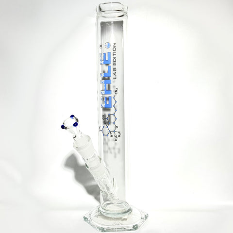 EHLE Glass 500ml LIMITED LAB EDITION 14” Blue Straight Tube - Tha Bong Shop 