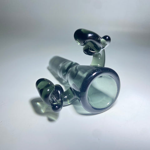  Krznski Glass 14mm Smoke Black  Knockout Bowl - Tha Bong Shop 