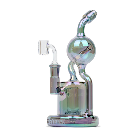 Redeyetek Terminator Teal  8.5” Aorta Recycler Dab Rig With Flat Top Banger - Tha Bong Shop 