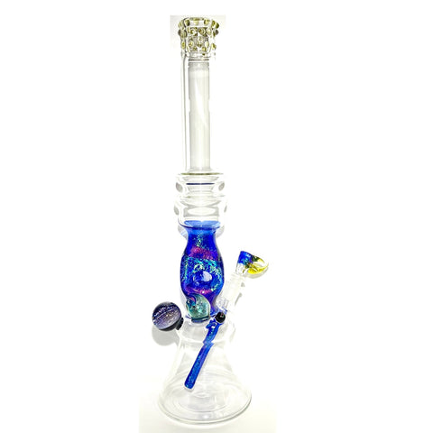 Gibson’s Glassworks Dichroic Triple Threat Beaker - Tha Bong Shop 