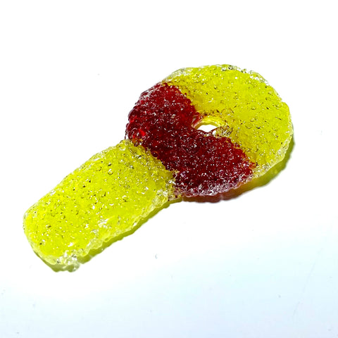 Niko BH Glass Pomegranate And Lemon Drop  Sourkey Keychain Pendant - Tha Bong Shop 