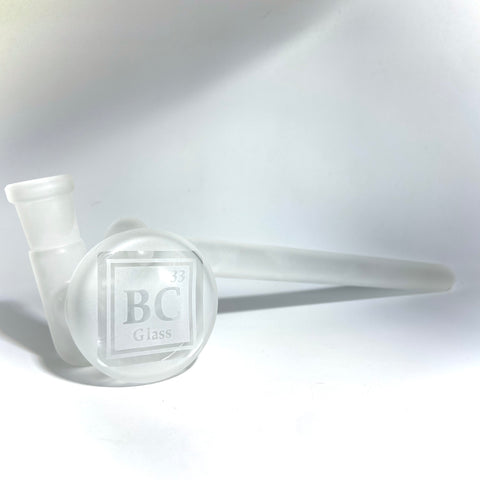 BC33 Glass Sandblasted Sidecar Stand Up Nectar Collector Rig - Tha Bong Shop 