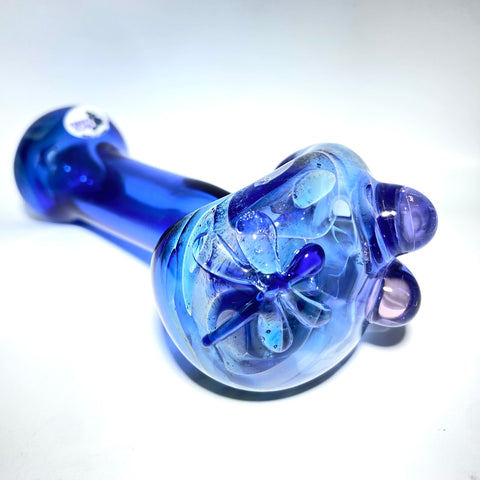 Terrys Glass 4.5” Blue Dragonfly Pipe