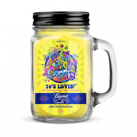 BEAMER™ CANDLE CO. 12oz 70's Lovin' Candle - Tha Bong Shop 