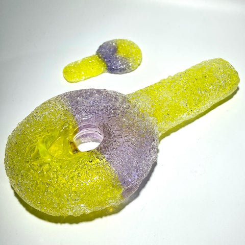 Niko BH Glass Lavender Lemondrop Sourkey Dry Pipe Set - Tha Bong Shop 