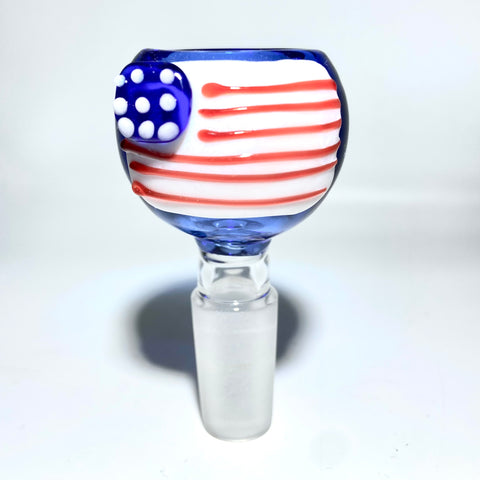 14mm USA Flag Bowl - Tha Bong Shop 