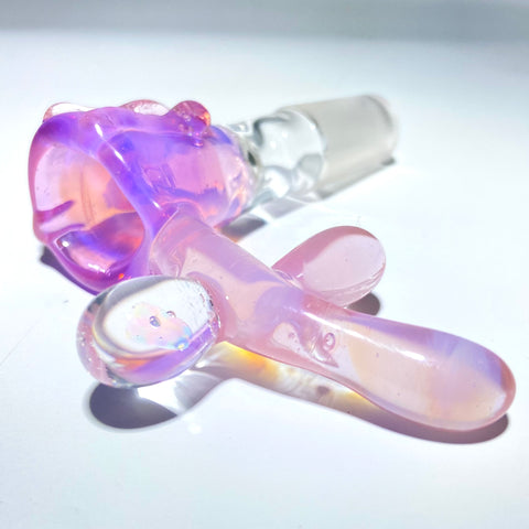 Uplifted Glass 14mm Pink Bowl With Opal Handle - Tha Bong Shop  