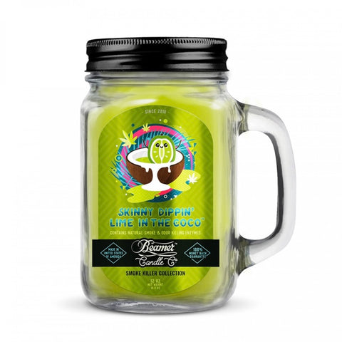 BEAMER™ CANDLE CO. 12oz Skinny Dippin' Lime in the Coco Candle - Tha Bong Shop 