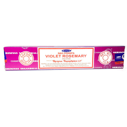 Satya Violet Rosemary Incense Stick  15g - Tha Bong Shop 