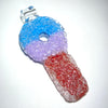 Niko BH Glass Red Purple Blue Sourkey Keychain Pendant - Tha Bong Shop 