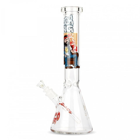 CHEECH & CHONG® GLASS 15" Couched Beaker Tube - Tha Bong Shop 