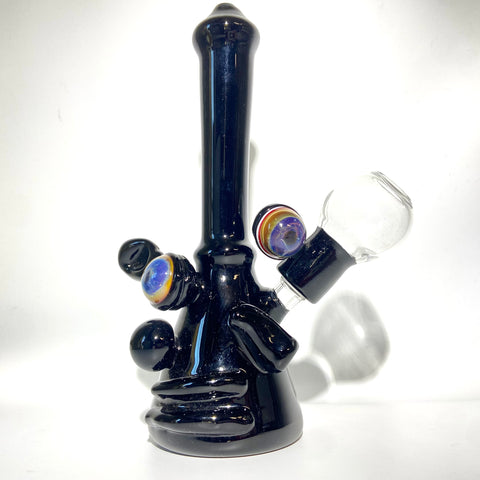 Black Abstract Face Minitube - Tha Bong Shop 