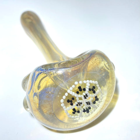 Niko BH Glass Dot Pattern Spoon Pipe - Tha Bong Shop 