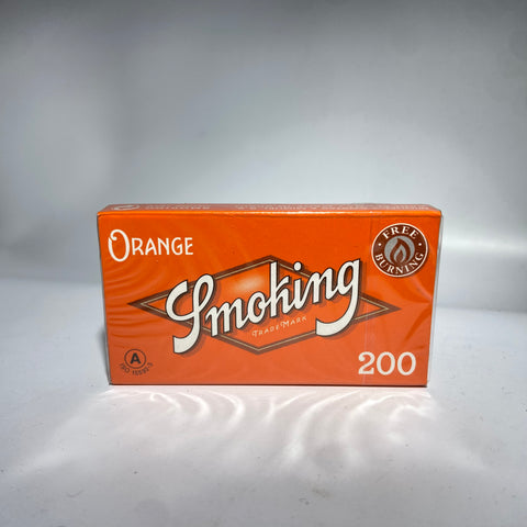 Smoking Orange Free Burning Single Wide Rolling Paper 200 Pack - Tha Bong Shop 