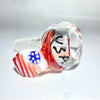 14mm Clear USA Flag Bowl - Tha Bong Shop 