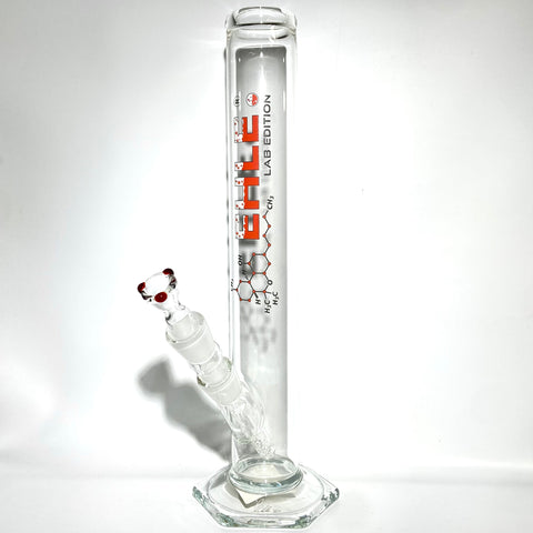 EHLE Glass 500ml LIMITED LAB EDITION 14” Red Straight Tube - Tha Bong Shop 
