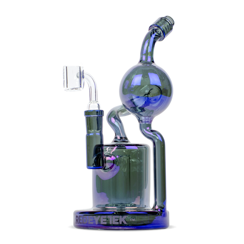 Redeyetek Terminator Purple  8.5” Aorta Recycler Dab Rig With Flat Top Banger - Tha Bong Shop 