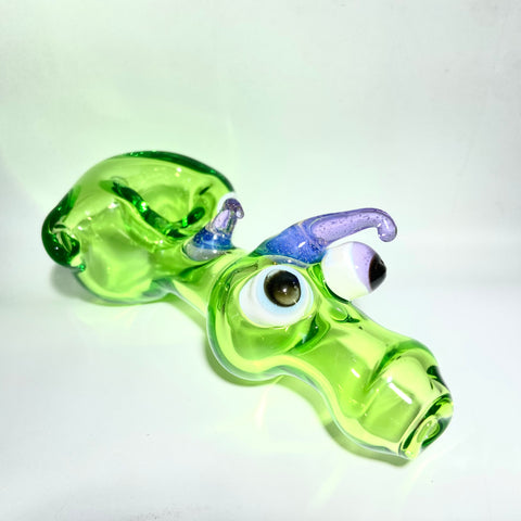 Terrys Glass 4.5” Green Friendly Dragon Pipe - Tha Bong Shop 