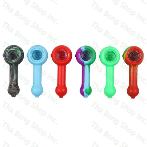 Nogoo Silicone Spoon Pipe With Removable Glass bowl - Tha Bong Shop 