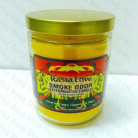 Rasta  Love Smoke Odor Exterminator Candle - Tha Bong Shop 