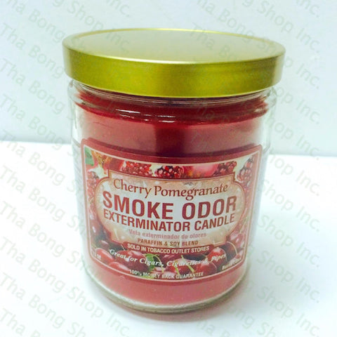 Cherry Pomegranate Smoke Odor Exterminator Candle - Tha Bong Shop 