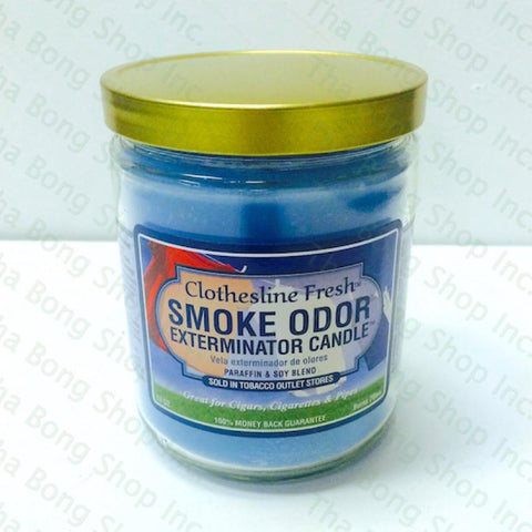 Clotherline Fresh  Smoke Odor Exterminator Candle - Tha Bong Shop 